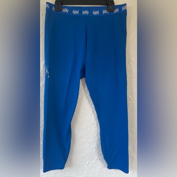 Yitty Major Label Plus Shaping High Waist Bright Blue Logo Legging; size 1X - Picture 1 of 5